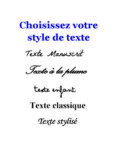 Style de texte bijou en or