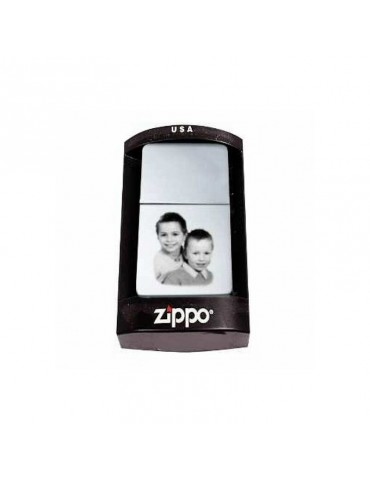 Briquet Zippo fin gravé avec votre photo