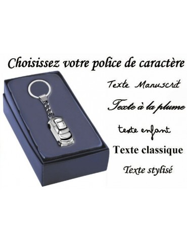 Porte clés voiture à personnaliser avec photo imprimée