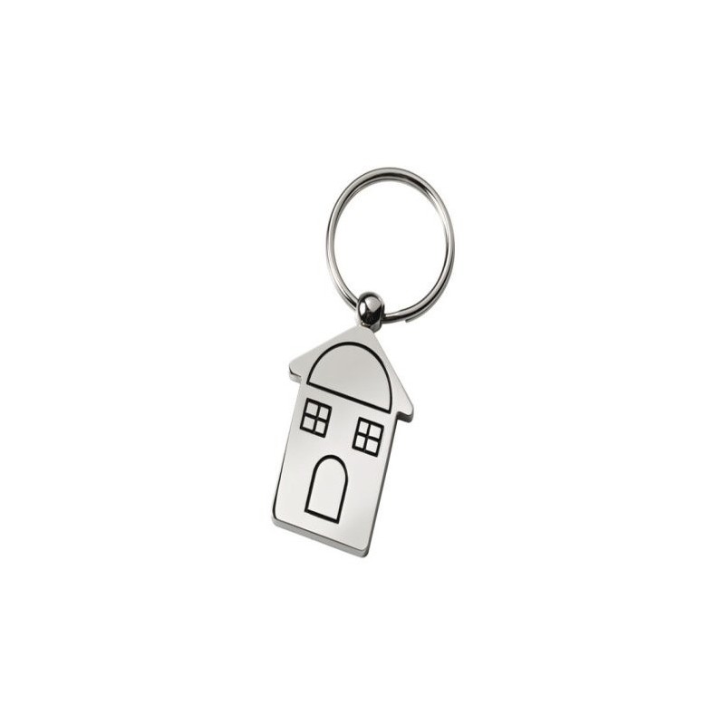 Porte clés maisonnette personnalisé avec une gravure