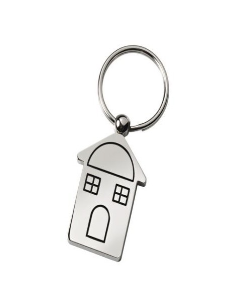 Porte clés maisonnette personnalisé avec une gravure